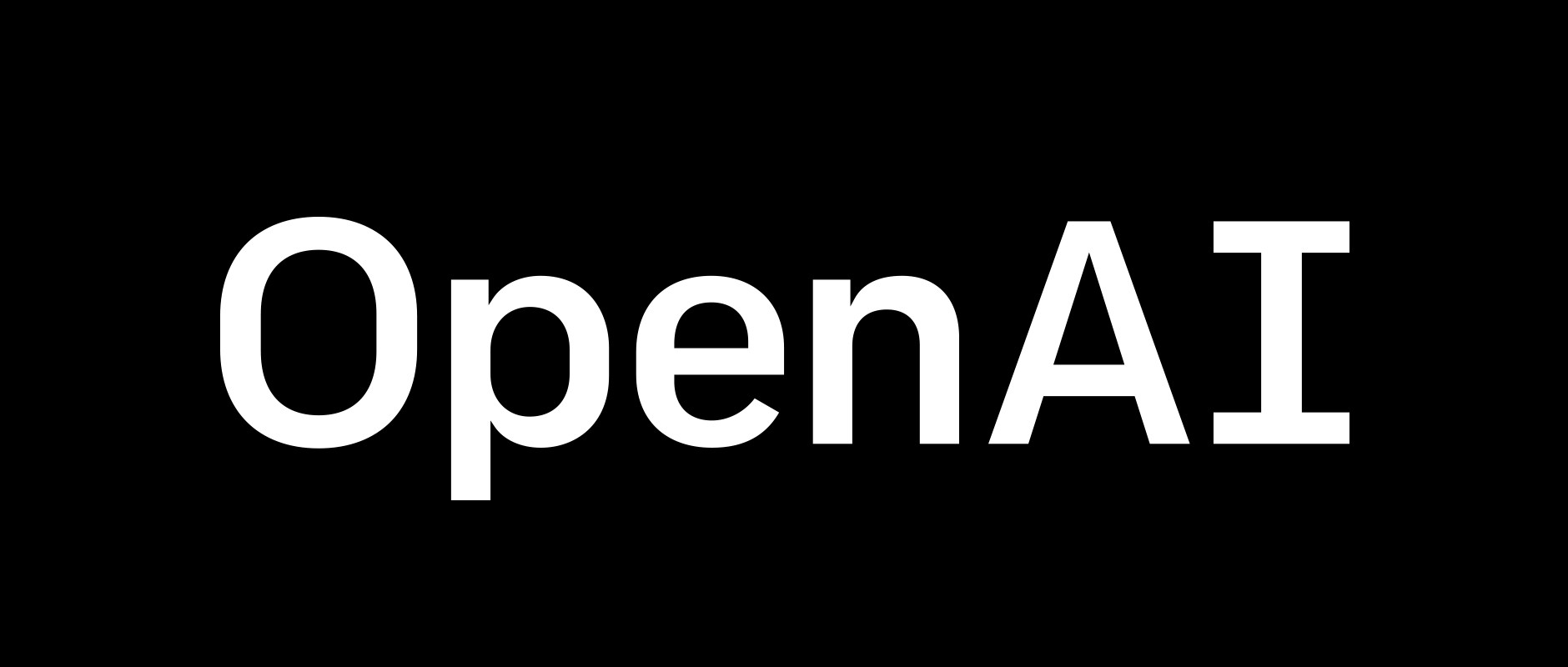 OpenAI company text logo